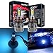 FANTELI 9006 (HB4) 8000K Ice Blue LED Headlight Bulbs All-in-One Conversion Kit - 72W 8000LM Low Beam/Fog Driving Lights Extremely Bright