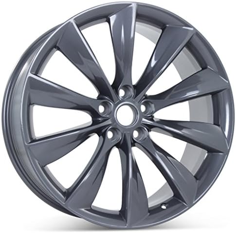 New 21" x 9" Rear Wheel for Tesla Model S 2012 2013 2014 2015 2016 2017 Rim 97095 Charcoal