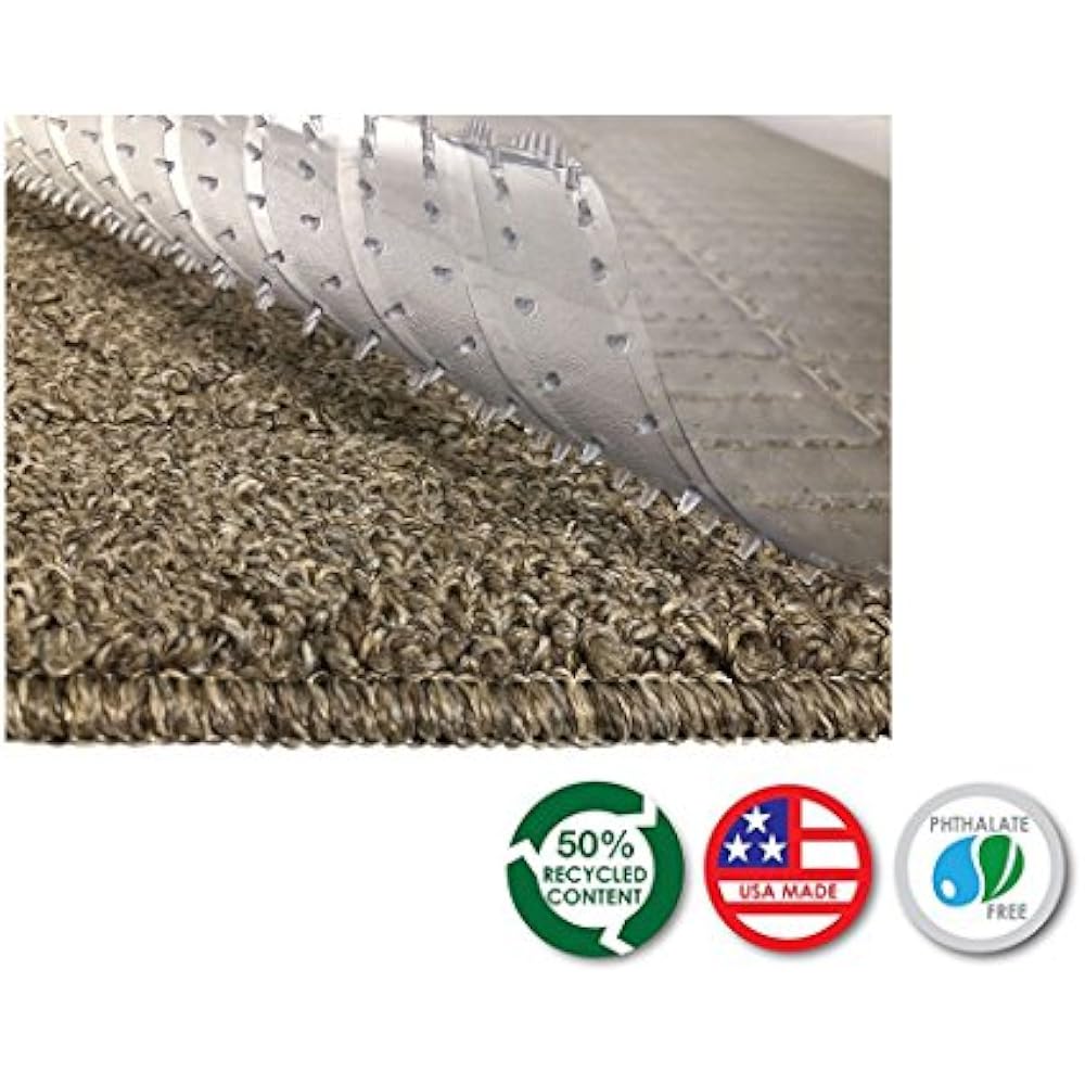 Clear Vinyl Plastic Floor Runner/Protector For Deep Pile Carpet Non