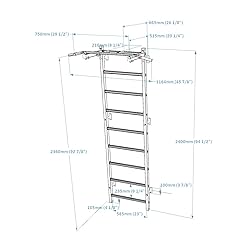 BenchK - Wooden Swedish Ladder Wall Stall Bar