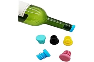 5 Count Wine Stoppers, Silicone Bottle Stopper, Wine Bottle Stoppers Corks