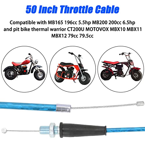 Purchase YAMAKATO 50 Inch Mini Bike Throttle Cable For Predator 212 CT200U Baja MB165 196 In - Foto 5
