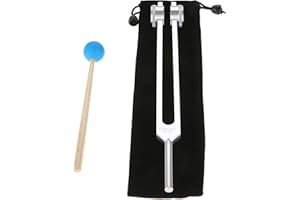 LEMFEMA 68.05 Solfeggio Tuning Fork with Silicone Hammer Bag for Sound, Musical Instrument, Vibration