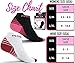 Compression Running Socks Men & Women - Best Low Cut No Show Athletic Socks for Stamina Circulation & Recovery - Durable Ankle Socks for Runners, Plantar Fasciitis & Cycling - 4 PAIRS PNK BLK S/M