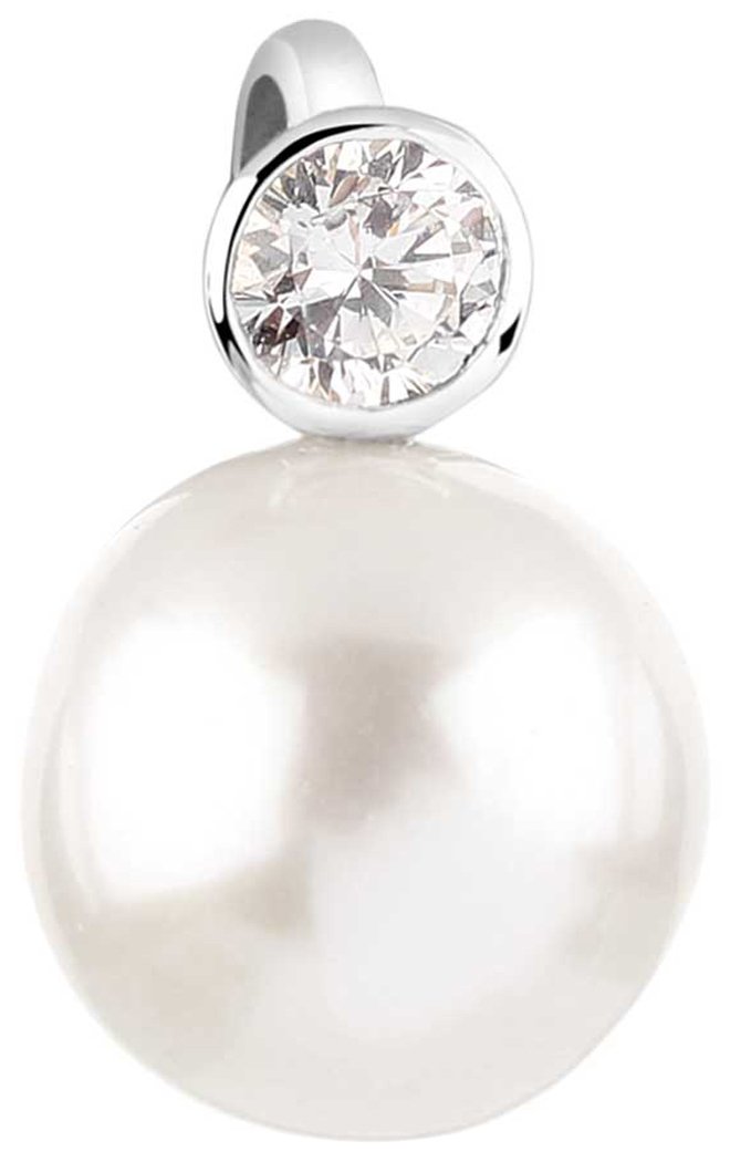 Nenalina 262440-051 Pearl Pendant for Women's Necklace or Necklace with Zirconia in 925 Sterling Silver