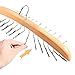 Tie Rack Hanger for Closet: Ohuhu 2 Packs 24 Folding Hooks Tie Hangers for Men Wooden Tie Holder Organizer Space Saving Necktie Storage 360 Degree Rotating Ties Belts Scarves Tank Tops-Burlywood