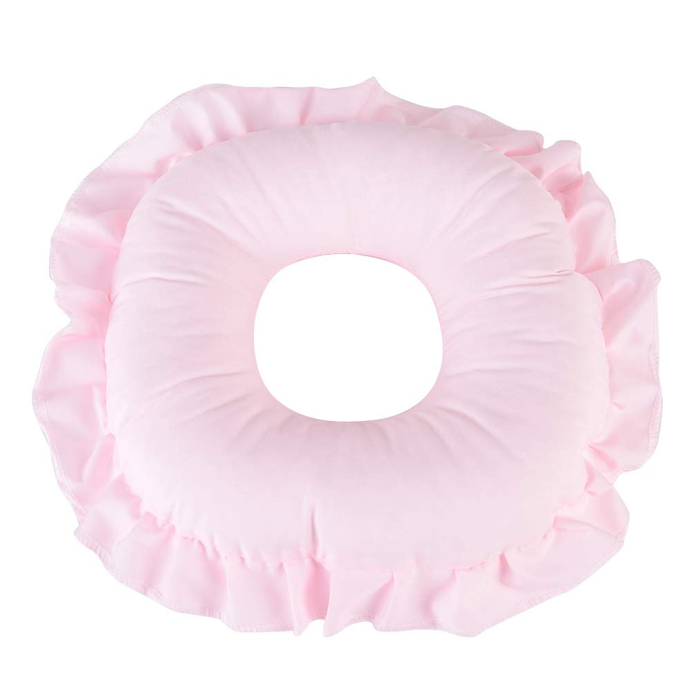 Polyester Face Relax Pillow SPA Salon Massage Hollowed Pillow Nap Rest Cushion Massage Pillow Beauty Skin Care Soft Overlay Face Relax Head Cradle Pad(Pink) : Beauty