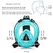 Zokita Full Face Snorkel Mask Adults & Youth Action Cam Compatible Anti Fog Panoramic One Piece Snorkeling Swimming Diving Mask