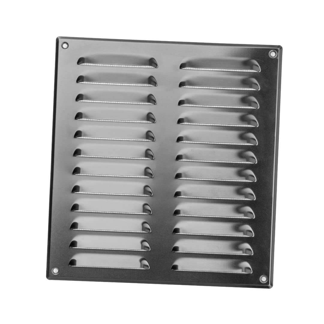 260x280mm / 10x11" inch Aluminium Metal Air Vent Grille Cover with Insect Mesh - Ventilation Cover