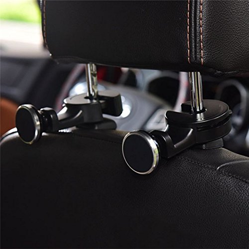 MeiBoAll Car Backrest Hook Multifunctional Mobile Support Magnetic Mobile Phone Bracket (Rose gold - left) - Thumbnail 2