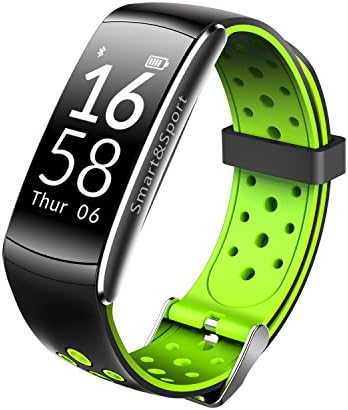 IP68 Fitness Tracker, Activity Tracker : Heart Rate Monitor Wireless Bluetooth Smart Wristband Bracelet, Waterproof Fitness Watch for Android &amp; IOS - Green