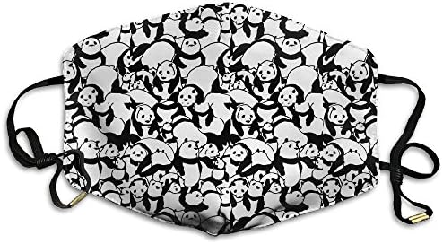 KZ MASKS Unisex Carton Panda Printed Cotton Mouth-Masks Face Mask Polyester Anti-dust Masks