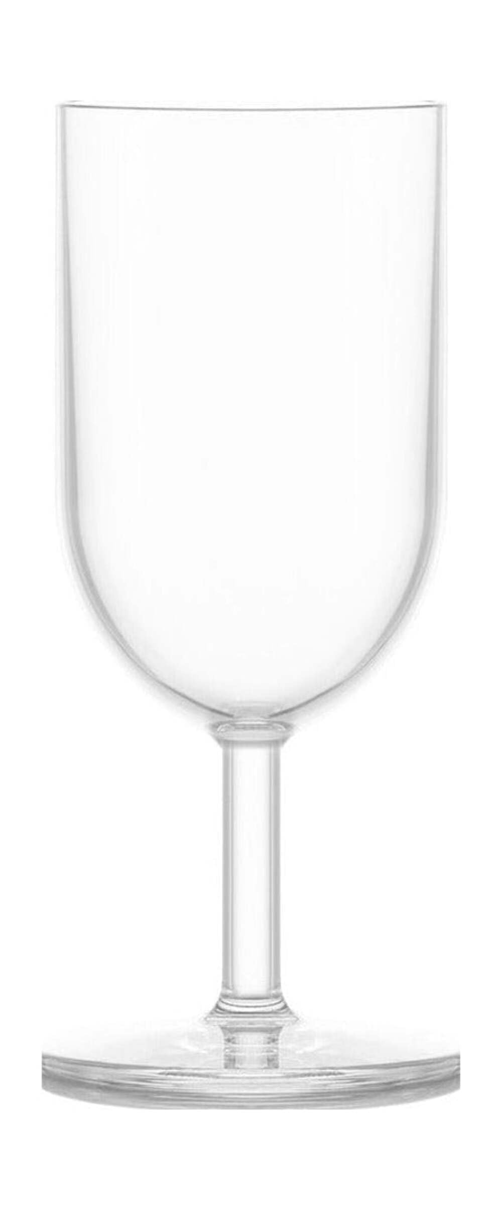 Bodum OKTETT Durable Plastic White Wine Glasses, 0.23 litres, Black