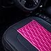 FH Group Pink/Black PU204PINKBLACK102 Victorian Style Luxurious Leatherette Cushion Pad Seat Covers-Fit Most Car, Truck, SUV, or Van