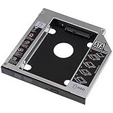 SATA 2nd HDD SSD Hard Drive Caddy for 12.7mm Universal CD/DVD-ROM Optical Bay - axGear