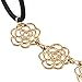 GCIYAEN 1pc Elastic Hollow Rose Women Flower Metallic Hair Band Headband WHS33