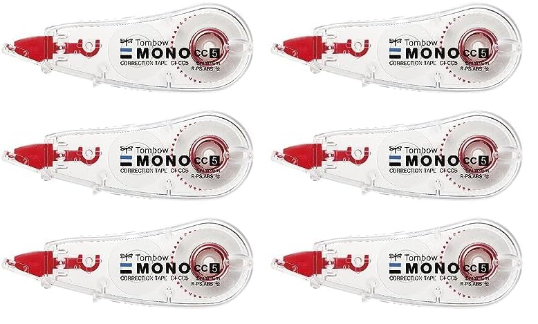 トンボ鉛筆 修正テープ 5mm MONO モノCC (ミニサイズ・高密着テープ) 使い切りタイプ 6m 3個 KCB-326 (CTCC5×3) (× 2)商品画像