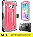 Galaxy S6 Edge Case, SUPCASE Full-body Rugged Holster Case WITH OUT Built-in Screen Protector for Samsung Galaxy S6 Edge (2015 Release), Unicorn Beetle PRO Series - Retail Package (Pink/Gray)