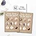 Hadley Designs Hilarious Baby Shower Games Set – 25 Double-Sided Cards for 25 Guests, Beer Belly or Baby Bump Game, Gender Neutral and Fun for Boys & Girls (Rustic)