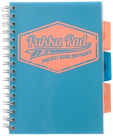 Pukka Pad Project Book Neon Notizbuch A4 - Blue