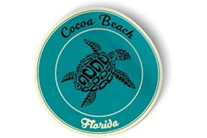 Squiddy Cocoa Beach Florida - Vinyl Sticker for Car, Laptop, Notebook (4" high)
