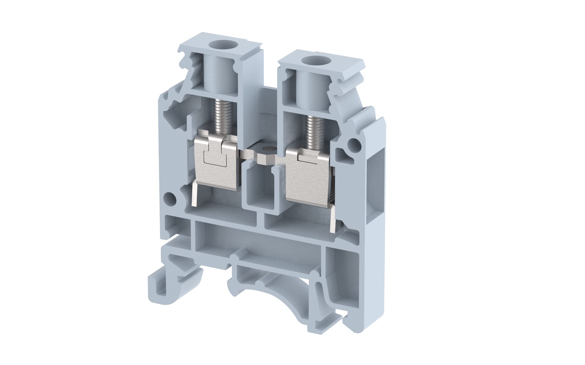 Elmex Feed Through Terminal Block 6mm Grey Pack of 100