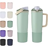CHEMLLC Protective Silicone Boots for Owala 30oz & 40oz FreeSip Sway Bottles & Tumblers, Anti-Slip Protective Sleeve for Owala Water Bottle