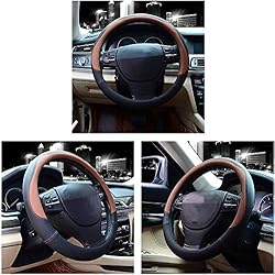 Valleycomfy Microfiber Leather Steering Wheel Cover