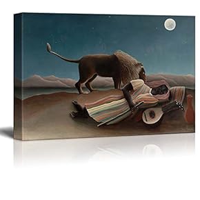 The Sleeping Gypsy by Henri Rousseau - Canvas Art Print