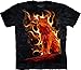 The Mountain Men's Phoenix Wolf T-Shirt Black XL