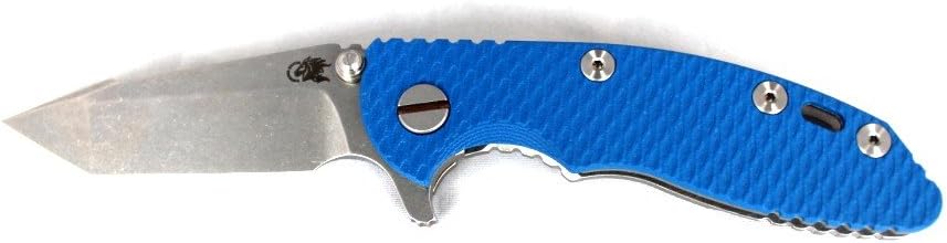 Rick Hinderer XM-18 3.0 Harpoon Tanto with Stonewashed Finish - Blue G10