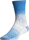 Drymax Thin Running Crew, Big Sky Blue/Grey/White, W10-12 / M8.5-10.5