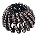 Bird Nest Expanding Tail Hair Bun Holders Grips Claw Rhinestones Hair Accessory