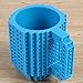 SH Build-On Brick Mug Coffee Cup DIY Type Plastic Creative Building Blocks Coffee Tea Beverage Drinking Funny Gift