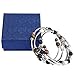 BRIGHT MOON Wrap Lava Bracelet Women Bangle - Fashion Handmade Jewelry with Skeleton for Women Multilayer Attractive Bracelet