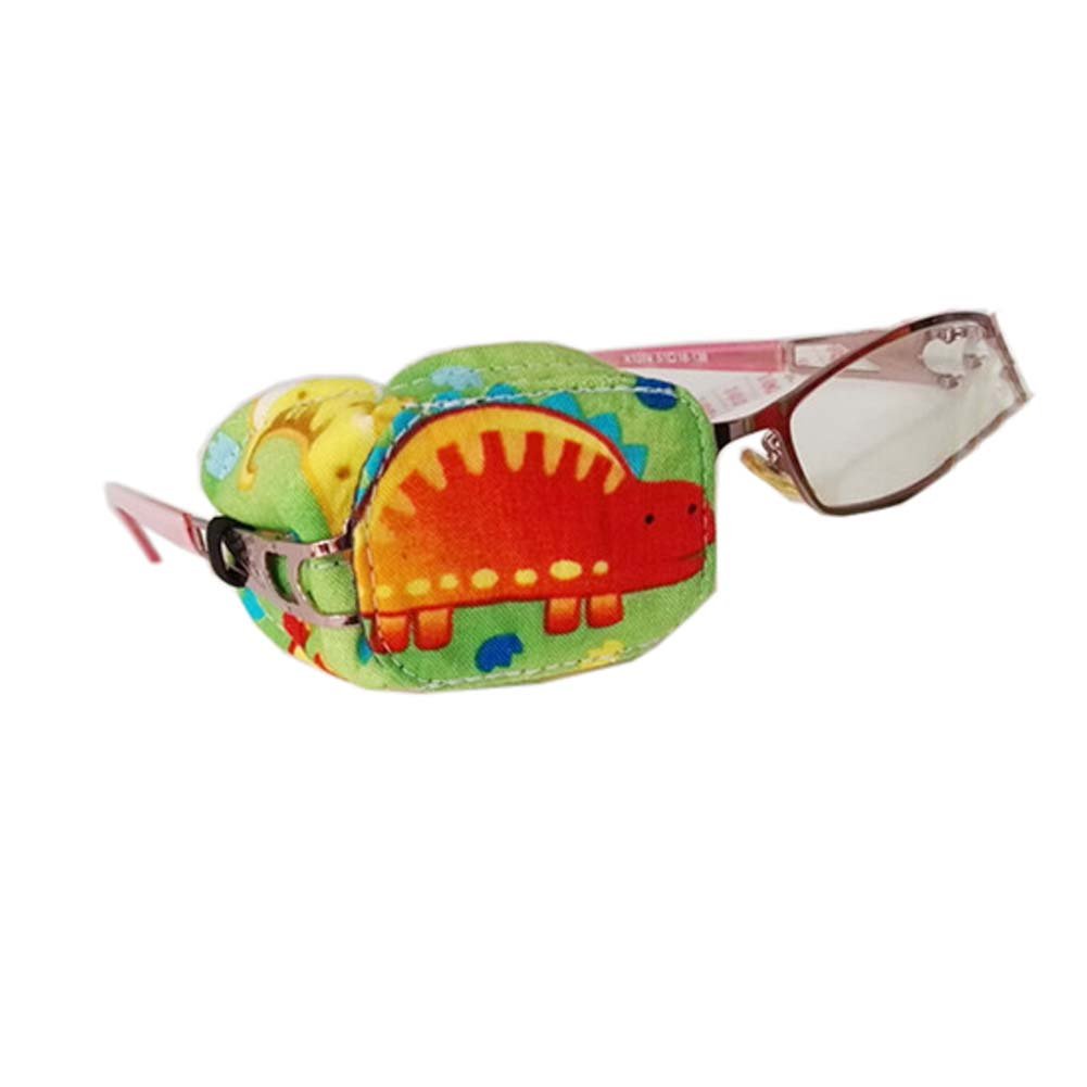 Creative Dinosaur Eye Patch Single Glasses Cover Amblyopia Treatment for Children(Right Eye), E