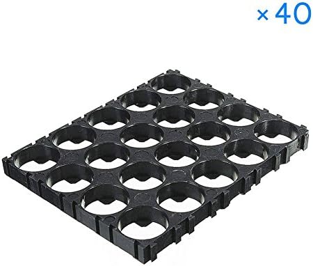 Qjoy 20/30/40/50 Pcs 4x5 Cell 18650 Batteries Spacer Holders Radiating Shell Plastic Bracket