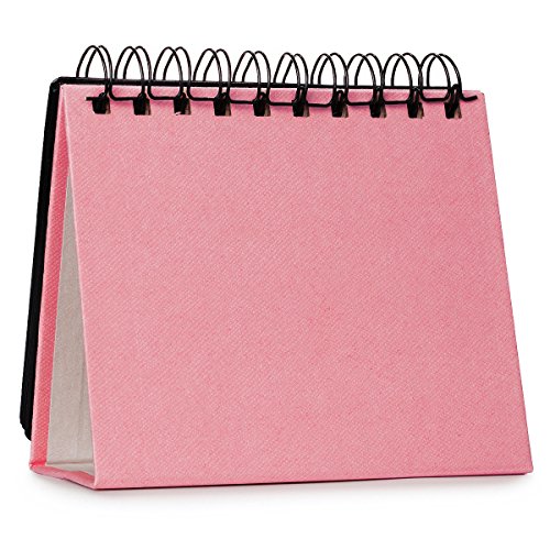 CAIUL Compatible 68 Pockets Desk Calendar Style Photo Album for Fujifilm Instax Mini 7s 8 8+ 9 25 26 50s 70 90 Films (Pink)