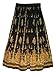 Yoga Trendz Women's Sequined Crinkle Broomstick Gypsy Long Skirt