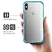 Mkeke Compatible with iPhone Xs Case,iPhone X Case,Clear Anti-Scratch Shock Absorption Cover Case iPhone Xs/X Green