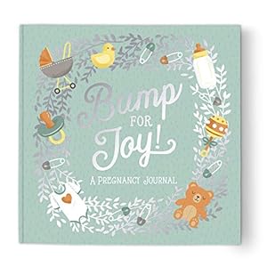 Guided Pregnancy Journal by Studio Oh! – Bump for Joy – 9″ x 9″ – Beautifully Illustrated Hardcover Journal with Storage Pockets Creates a Keepsake of Maternity Memories