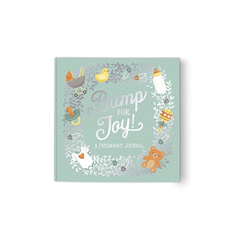 Guided Pregnancy Journal by Studio Oh! – Bump for Joy – 9″ x 9″ – Beautifully Illustrated Hardcover Journal with Storage Pockets Creates a Keepsake of Maternity Memories