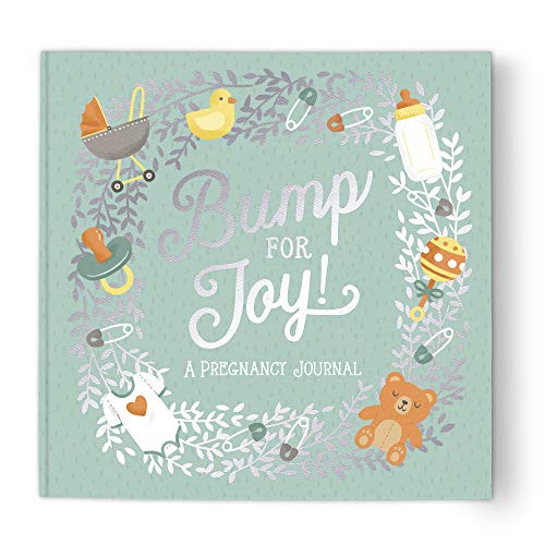 Guided Pregnancy Journal by Studio Oh! – Bump for Joy – 9″ x 9″ – Beautifully Illustrated Hardcover Journal with Storage Pockets Creates a Keepsake of Maternity Memories