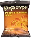 Popchips, Cheddar and Sour Cream, 0.8-Ounce Single Serve Bags (Pack of  24)