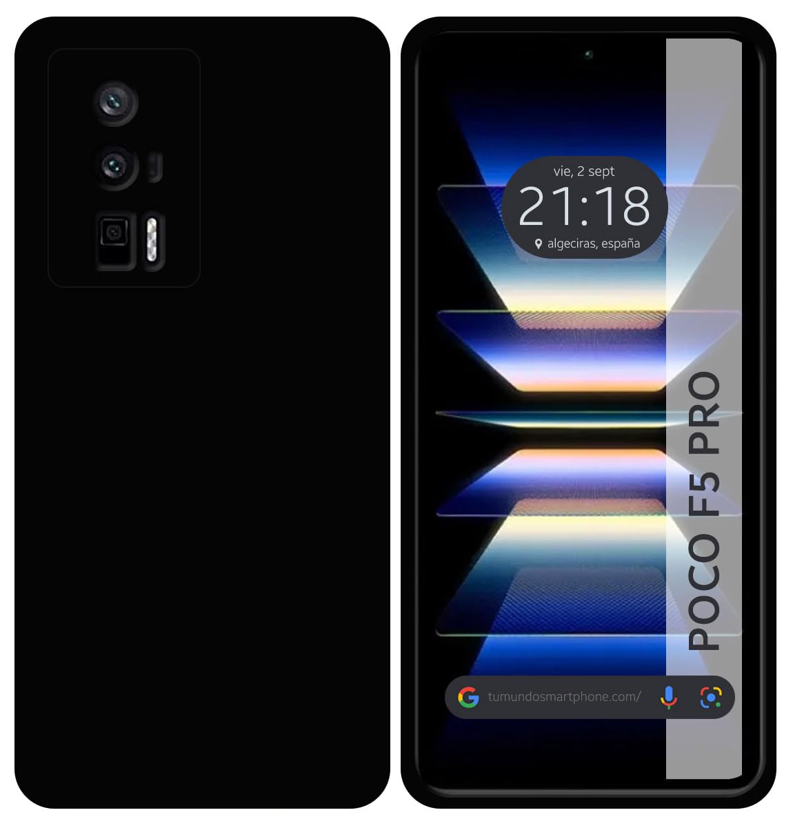 Tumundosmartphone Silicone Gel Case TPU Black for Xiaomi Wenig F5 Pro 5G