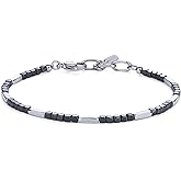 GAVU 3mm Men’s Crystal Beaded Bracelet, Hematite Bracelet for Men