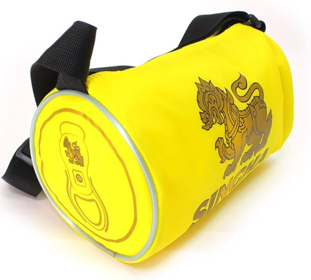 Amazon Gk03黄 シンハー ビアチャン ショルダーバッグ レディース メンズナイロン 軽量 ビアチャン レオ シンハー 収納たっぷり 長 ショルダーバッグ