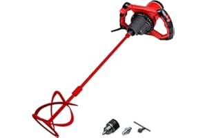 Rubimix-9 N Versatile Mortar Mixer With Chuck | Include Ø 4 3/4" (120 mm.) Mixing Paddle | Ideal for Cementitious Adhesives, 