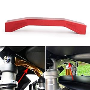 GZYF CNC Motorfiets Suspension Schokdempers Balans Brace Bracket Compatibel met Yamaha XMAX300 XMAX250 2017 2018 Rood