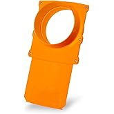 POWERTEC 6 Inch Blast Gate, Anti-Clog &amp; Easy-Clearing Blast Gate for Dust Collector &amp; Dust Collection Fittings, 1PK (70385)